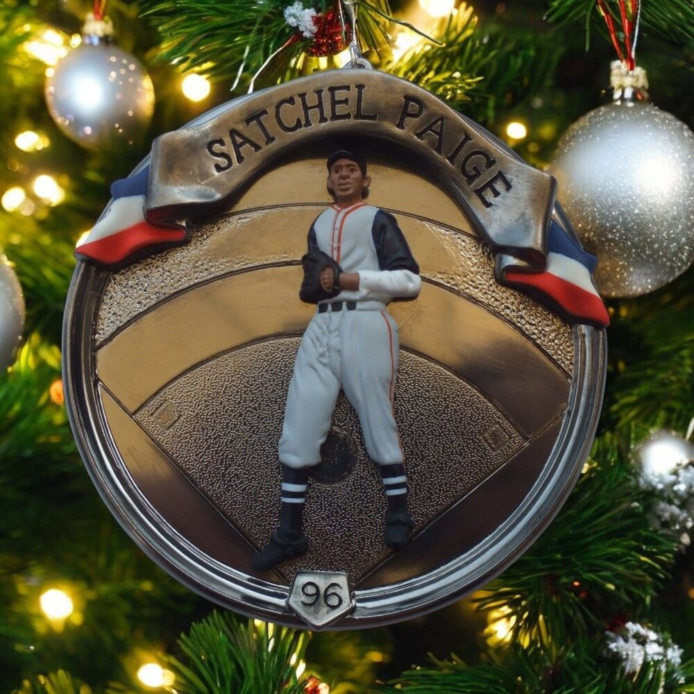 Satchel Paige Hallmark Keepsake Baseball Heroes Christmas Tree Ornament - 1996